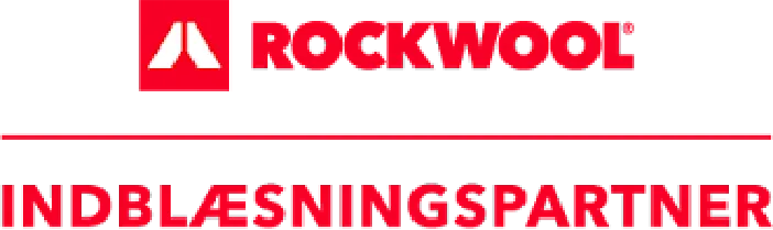 ROCKWOOL logo med teksten INDBLÆSNINGSPARTNER